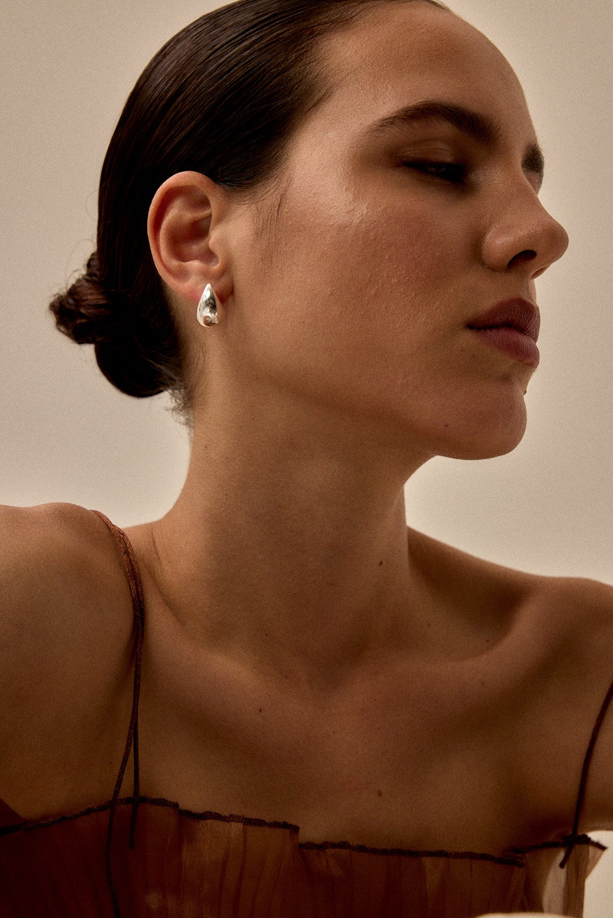 עגילי טיפה כסף