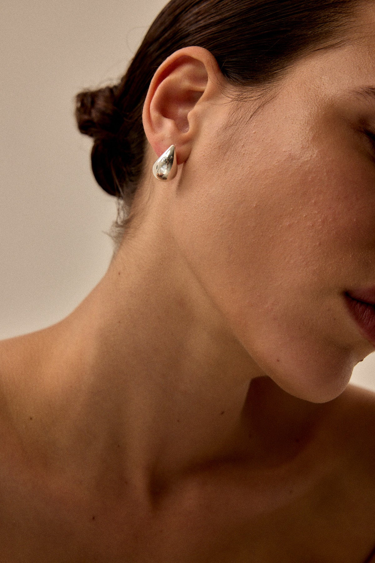 עגילי טיפה כסף