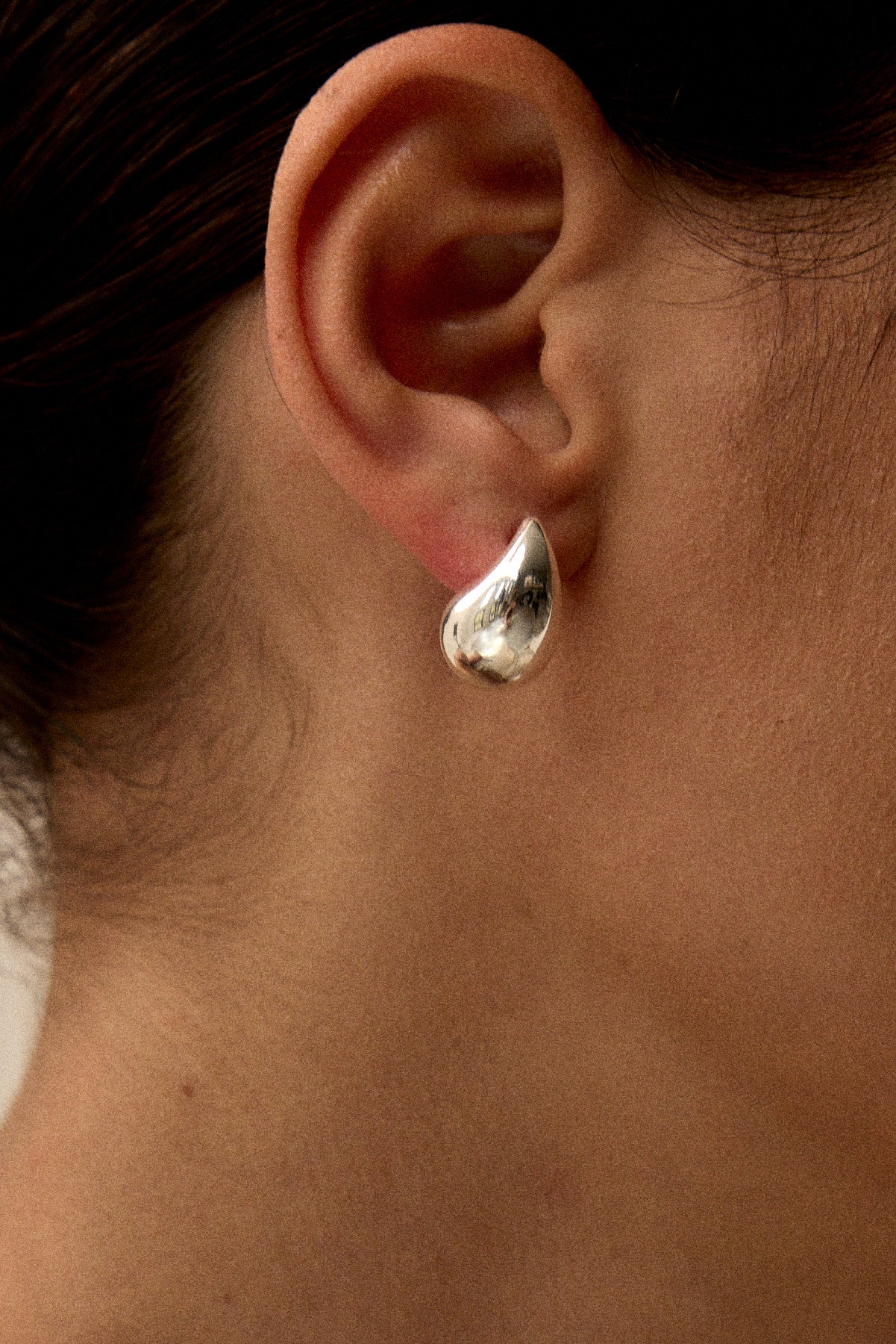 עגילי טיפה כסף