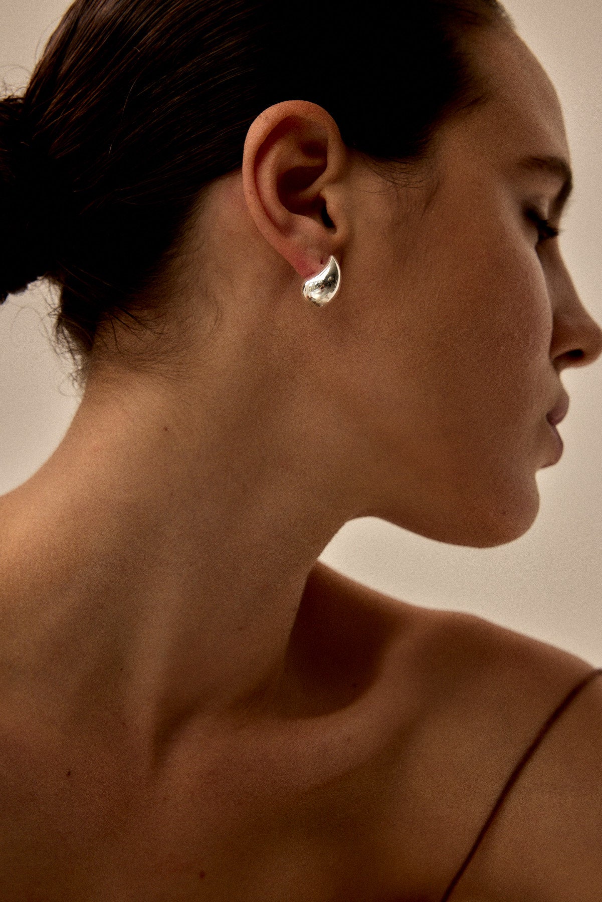 עגילי טיפה כסף