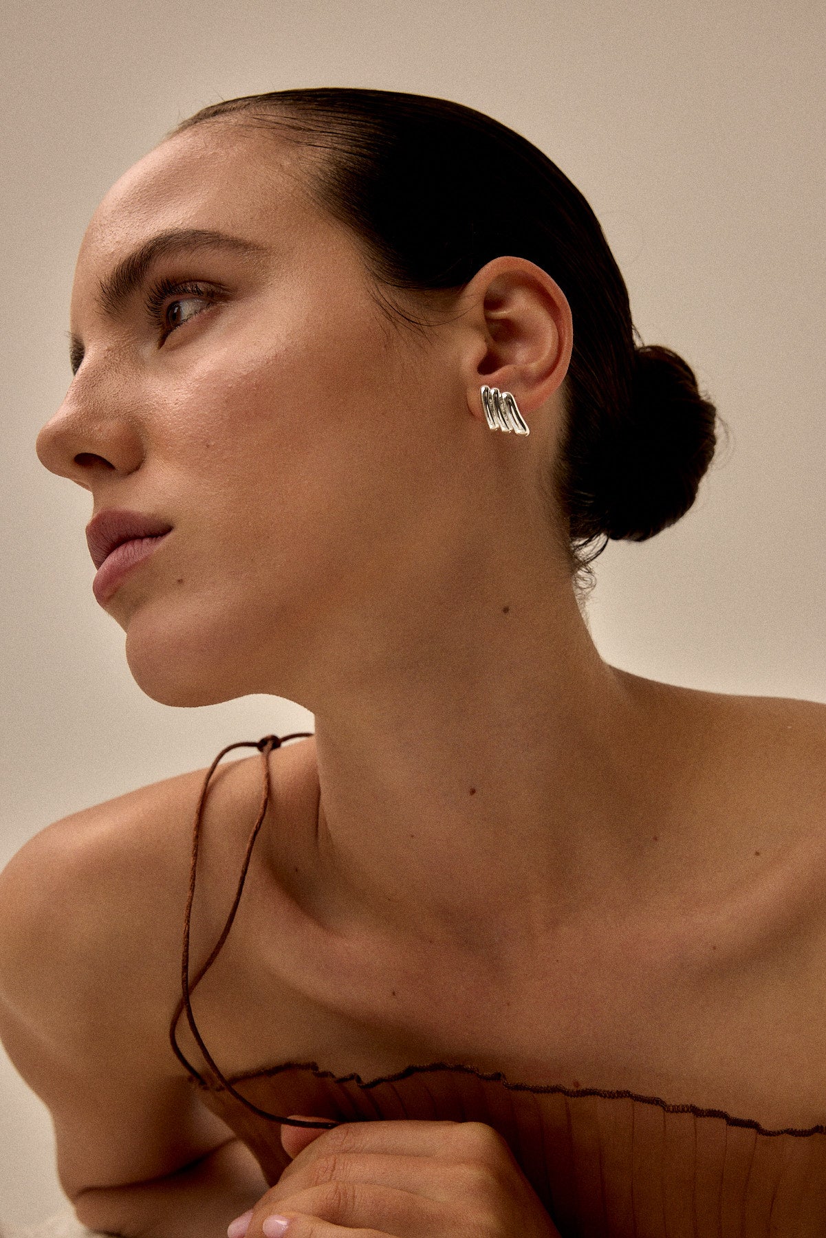 עגילי אורורה כסף