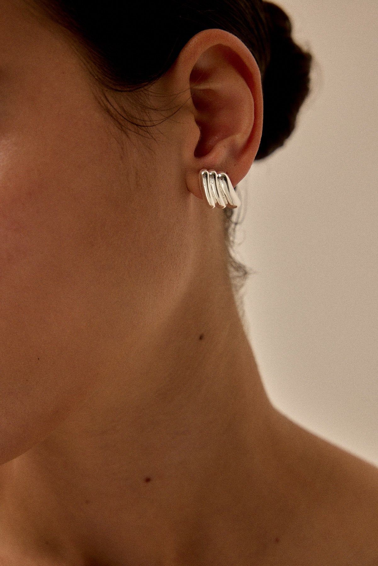 עגילי אורורה כסף