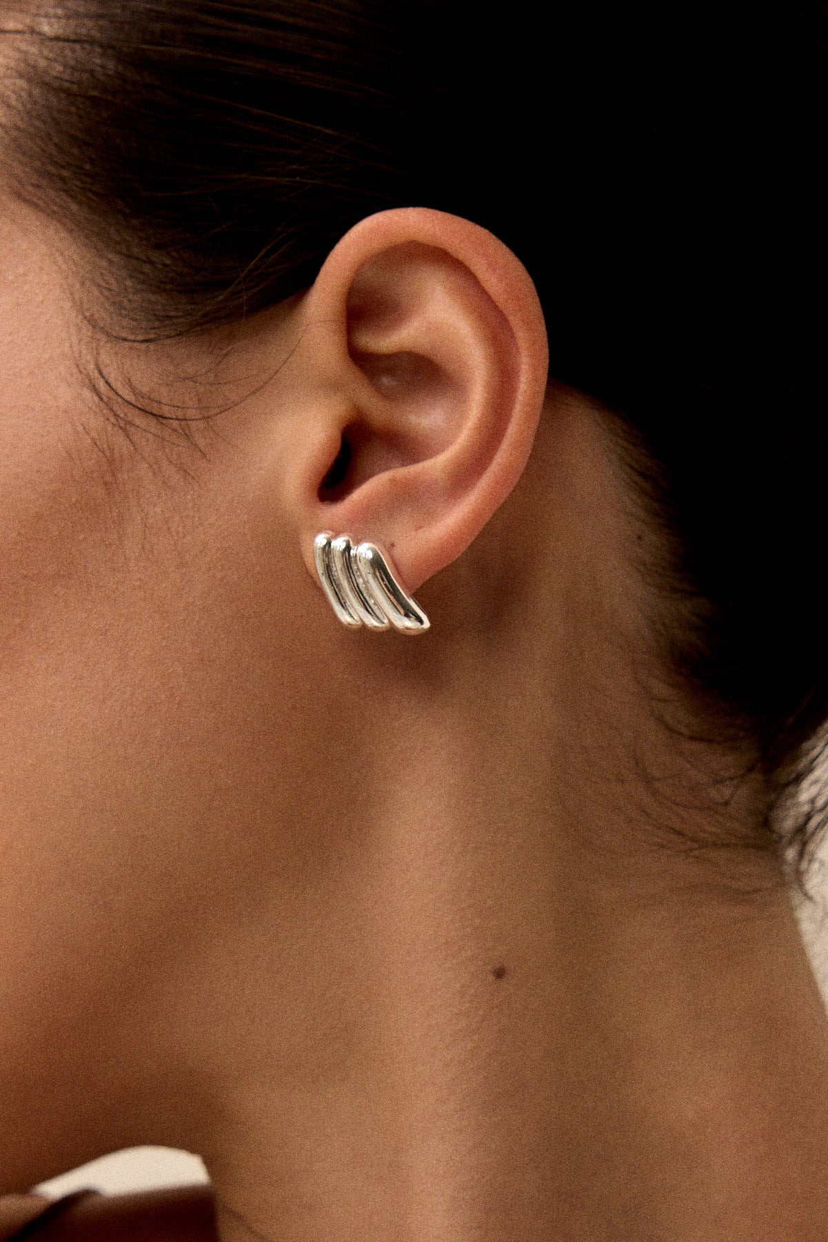 עגילי אורורה כסף