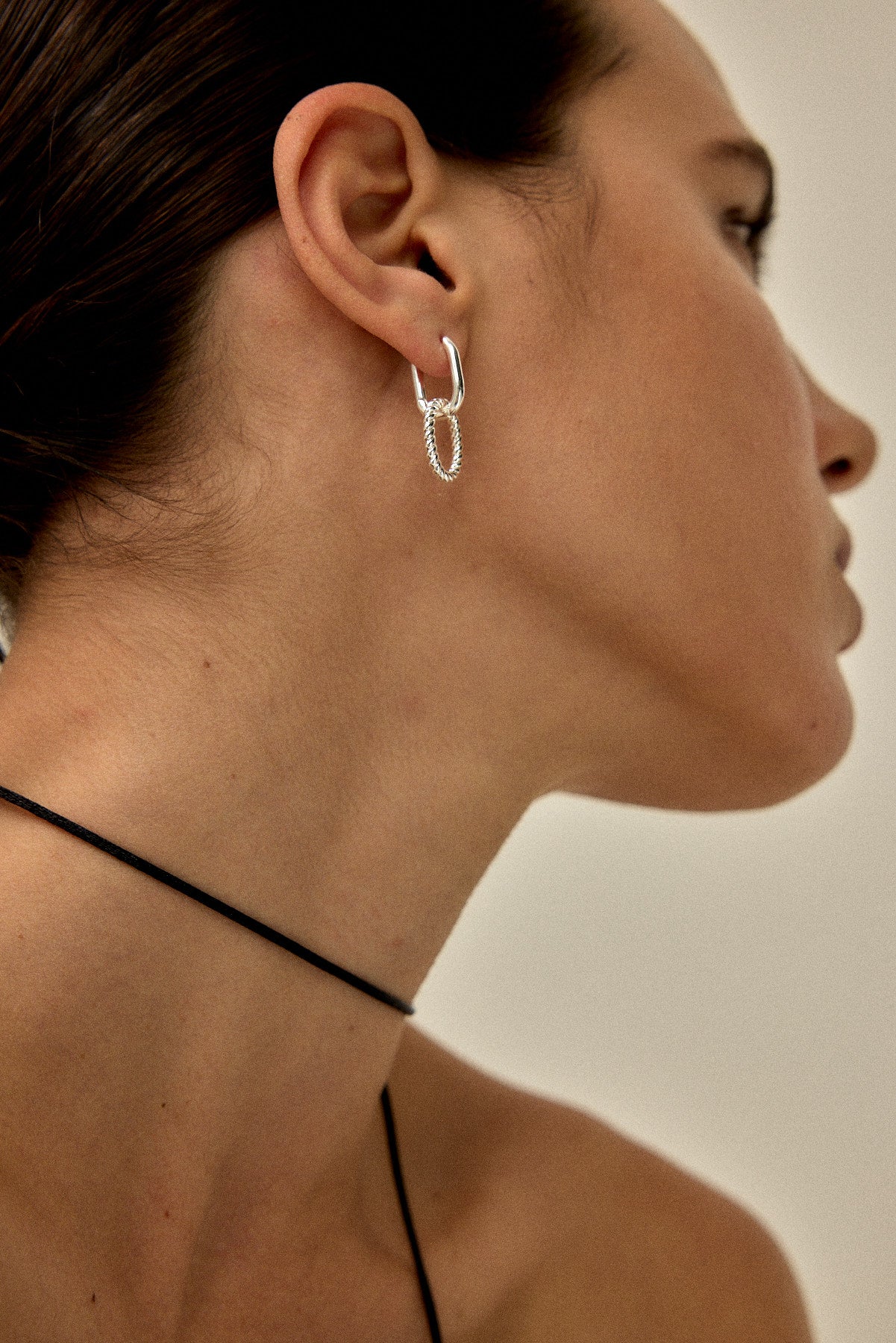 עגילי קלואי כסף