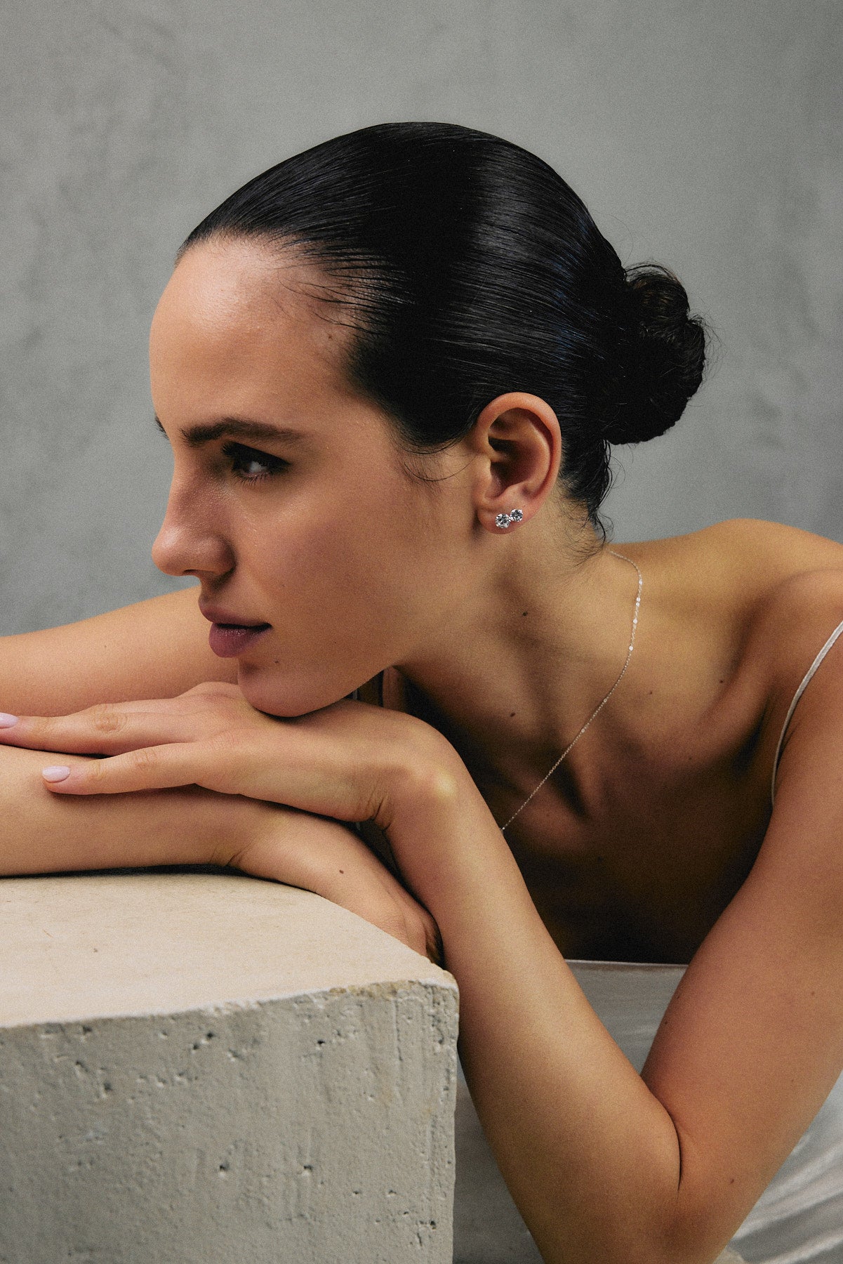 עגילי סטלה כסף L