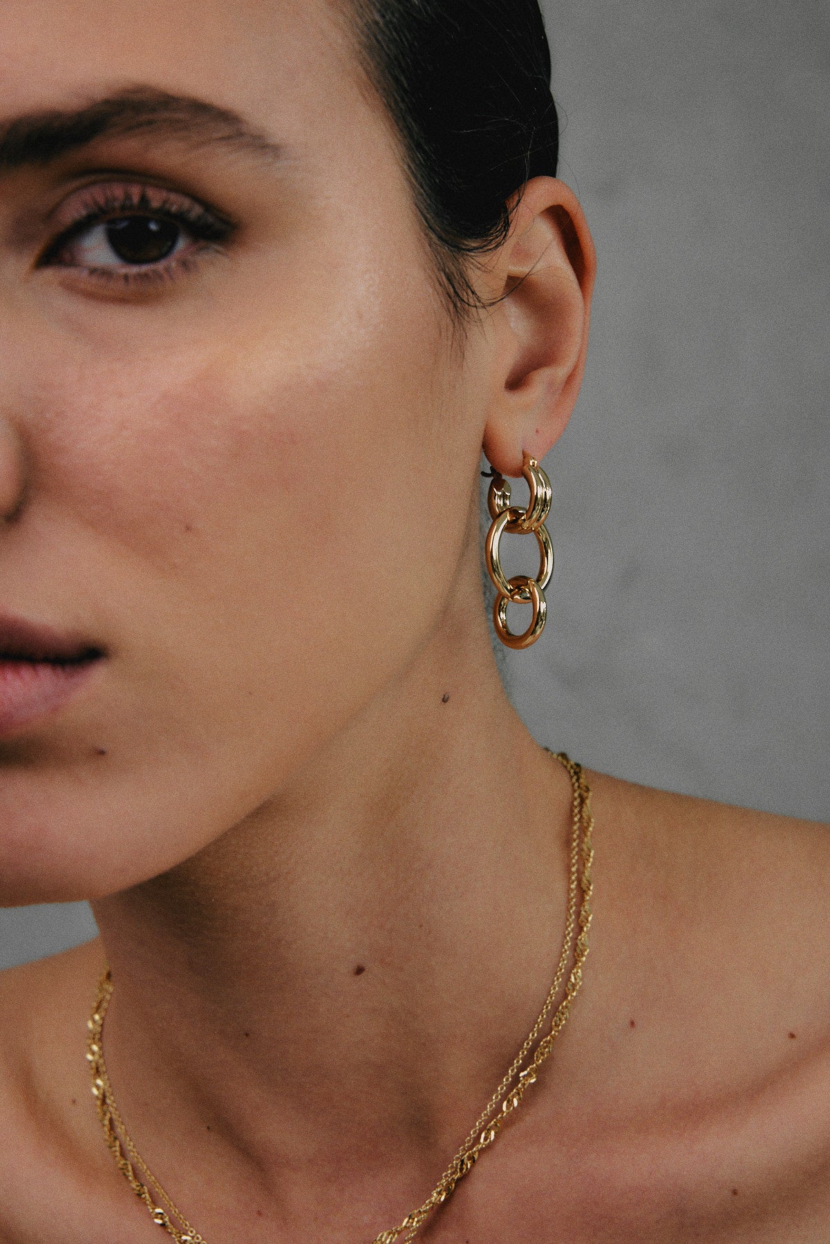 עגילי ליאה זהב