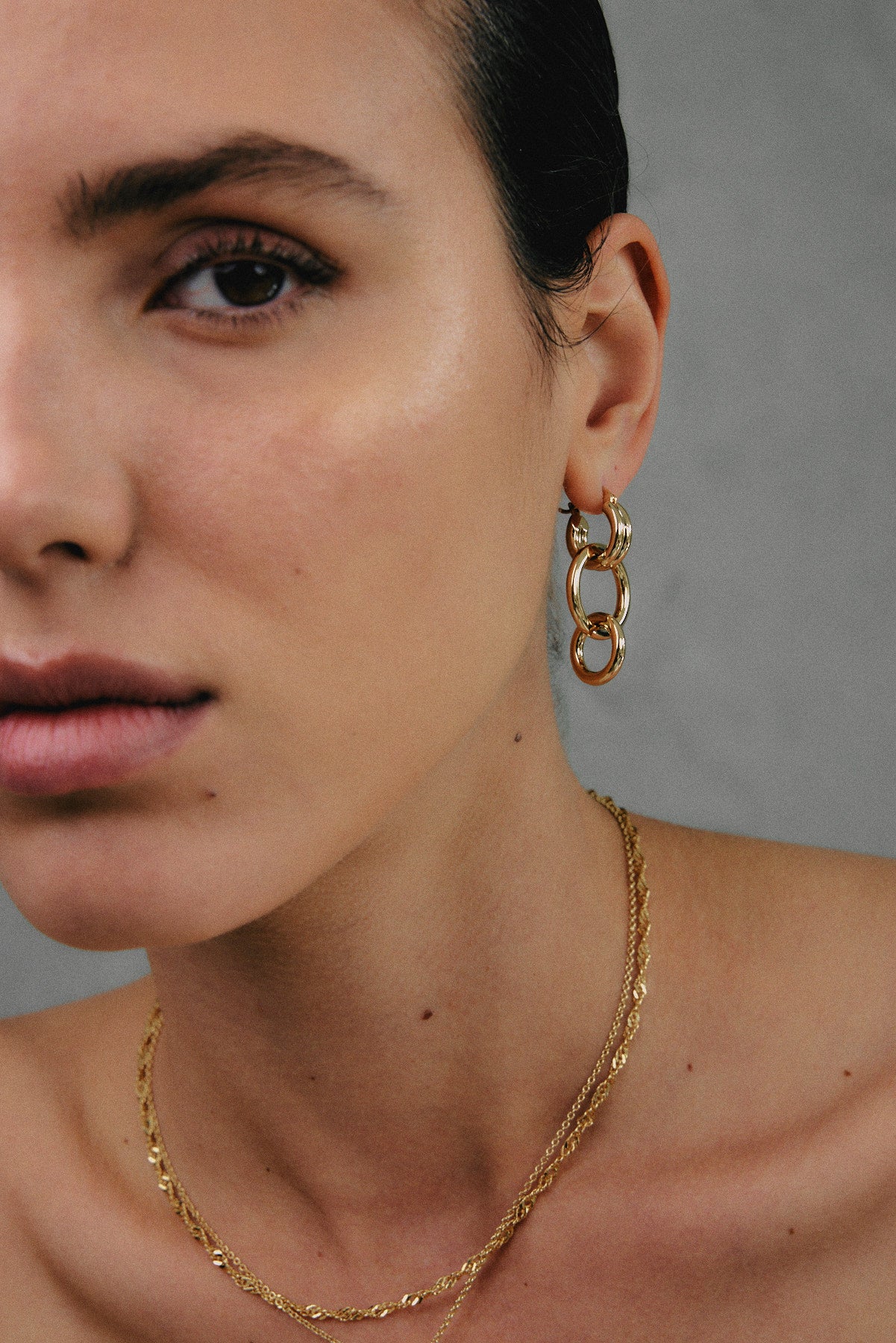 עגילי ליאה זהב