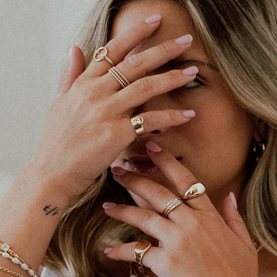 טבעת רנה ציפוי זהב