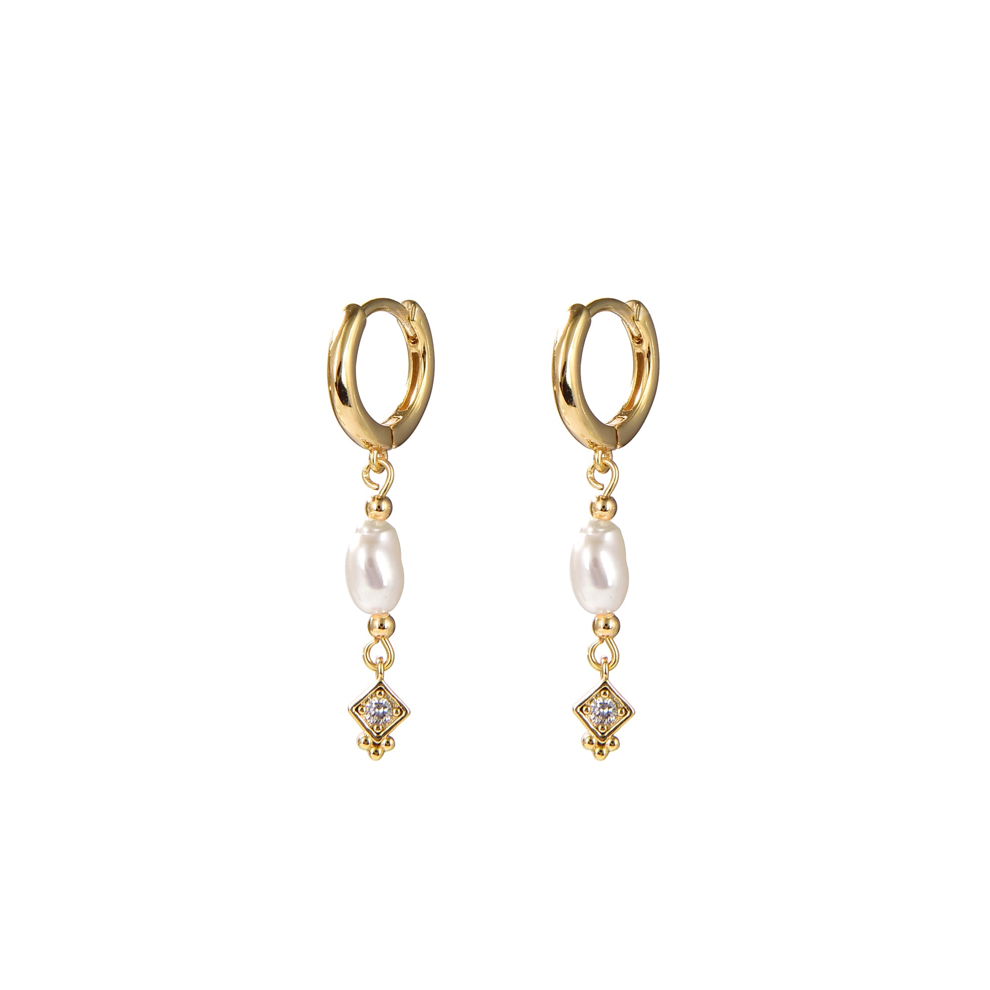 עגילי רומא ציפוי זהב