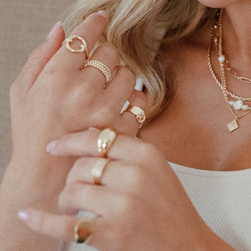 טבעת רנה ציפוי זהב