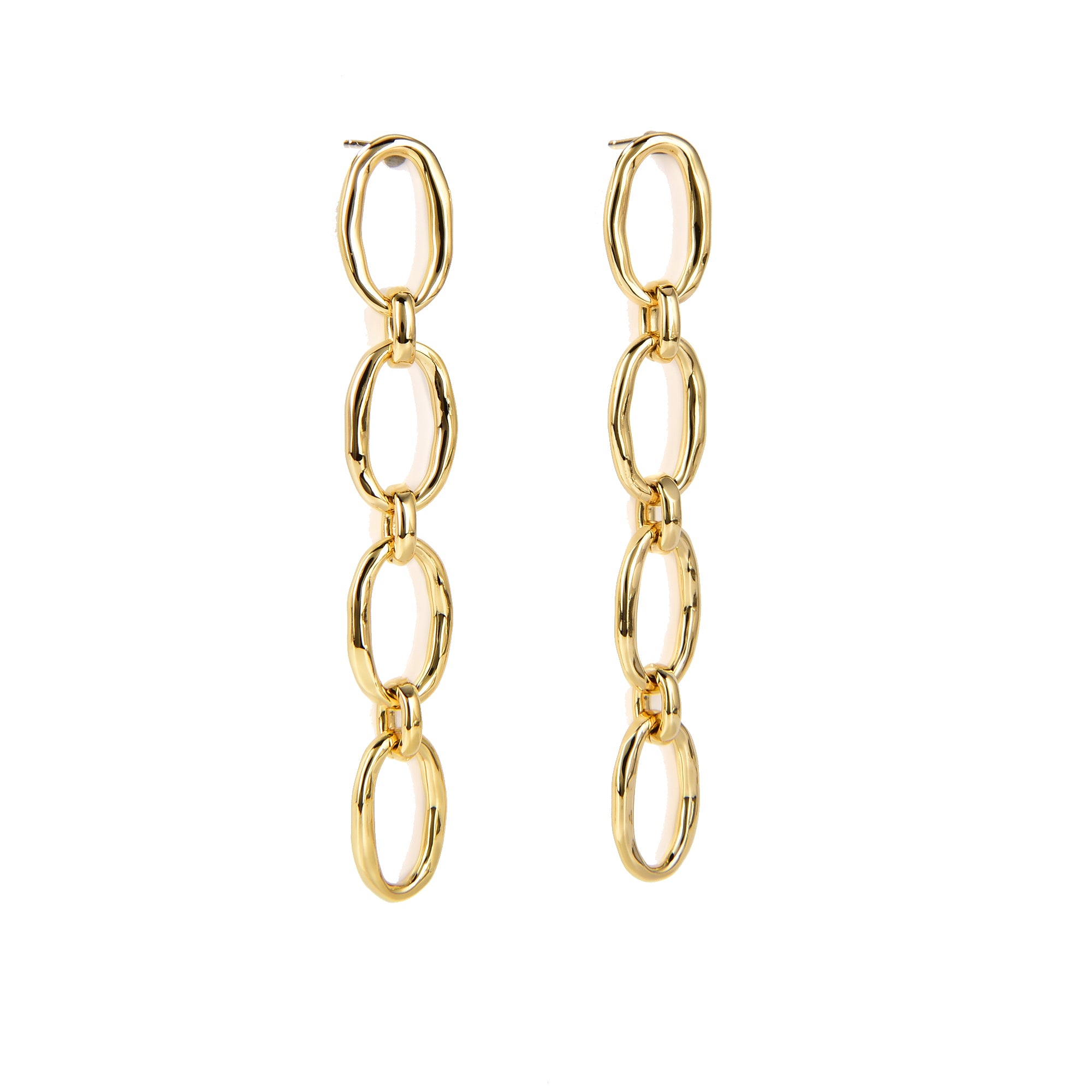 עגילי קנדל ציפוי זהב