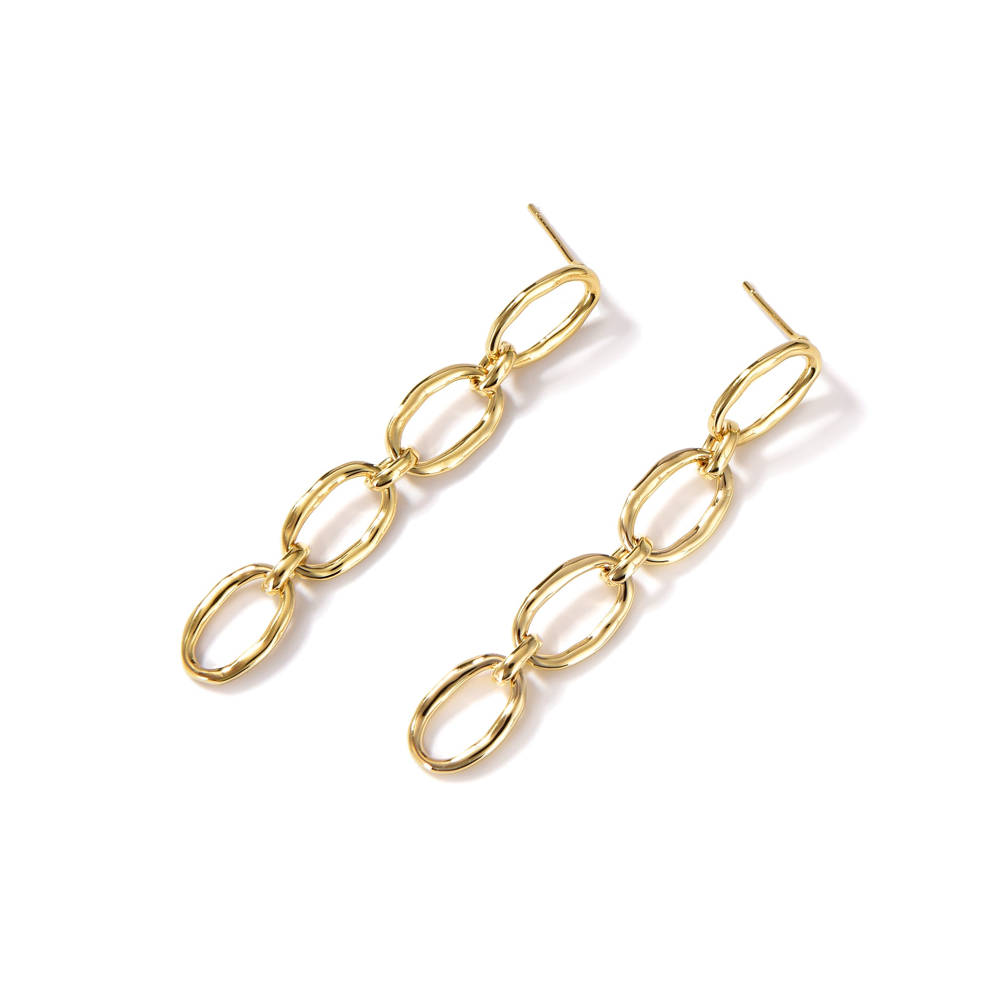 עגילי קנדל ציפוי זהב