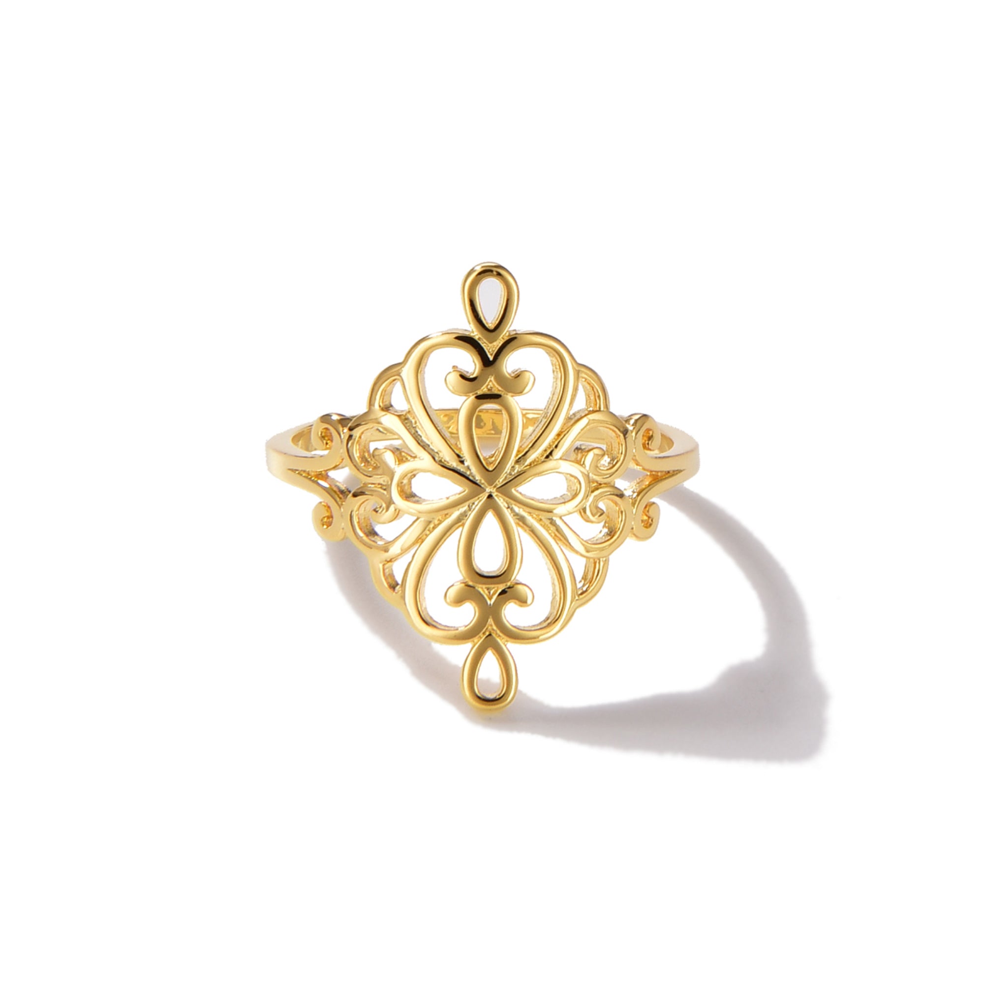 טבעת סופיה ציפוי זהב