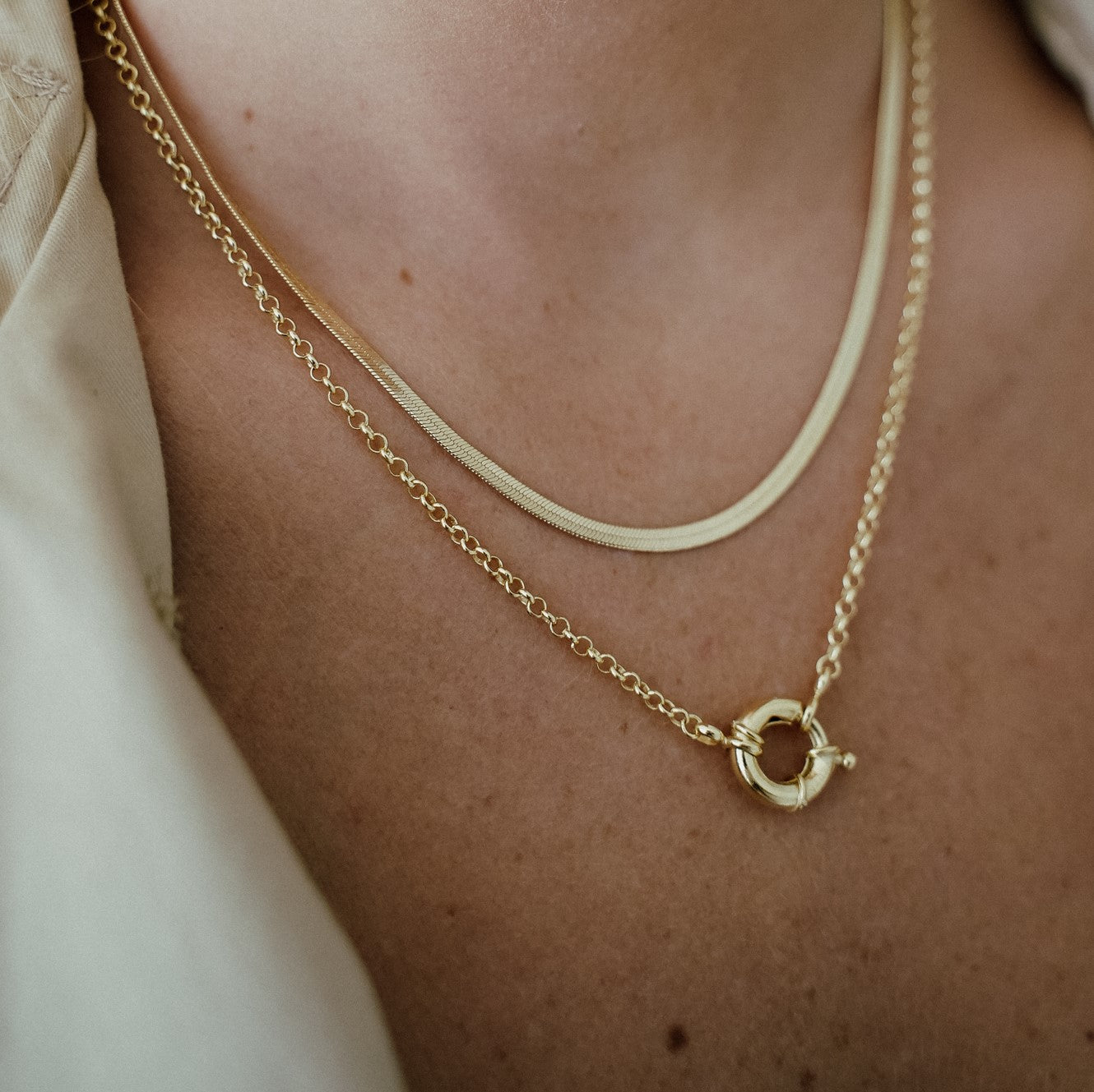 שרשרת סאן ציפוי זהב