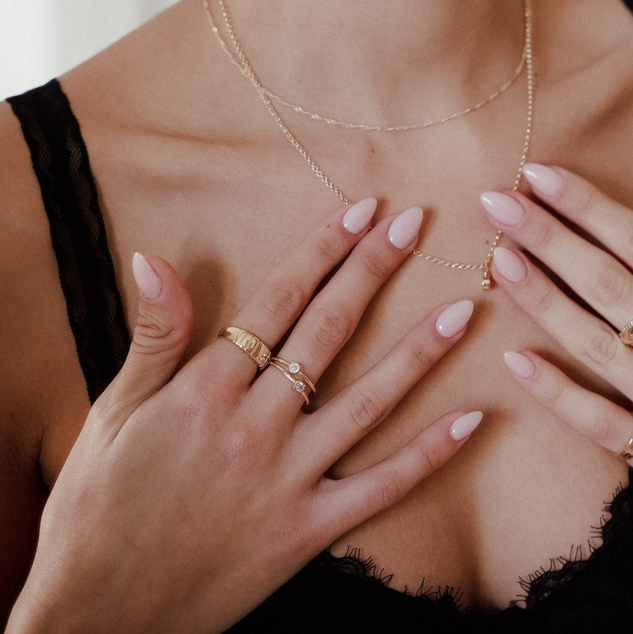 טבעת לוס ציפוי זהב