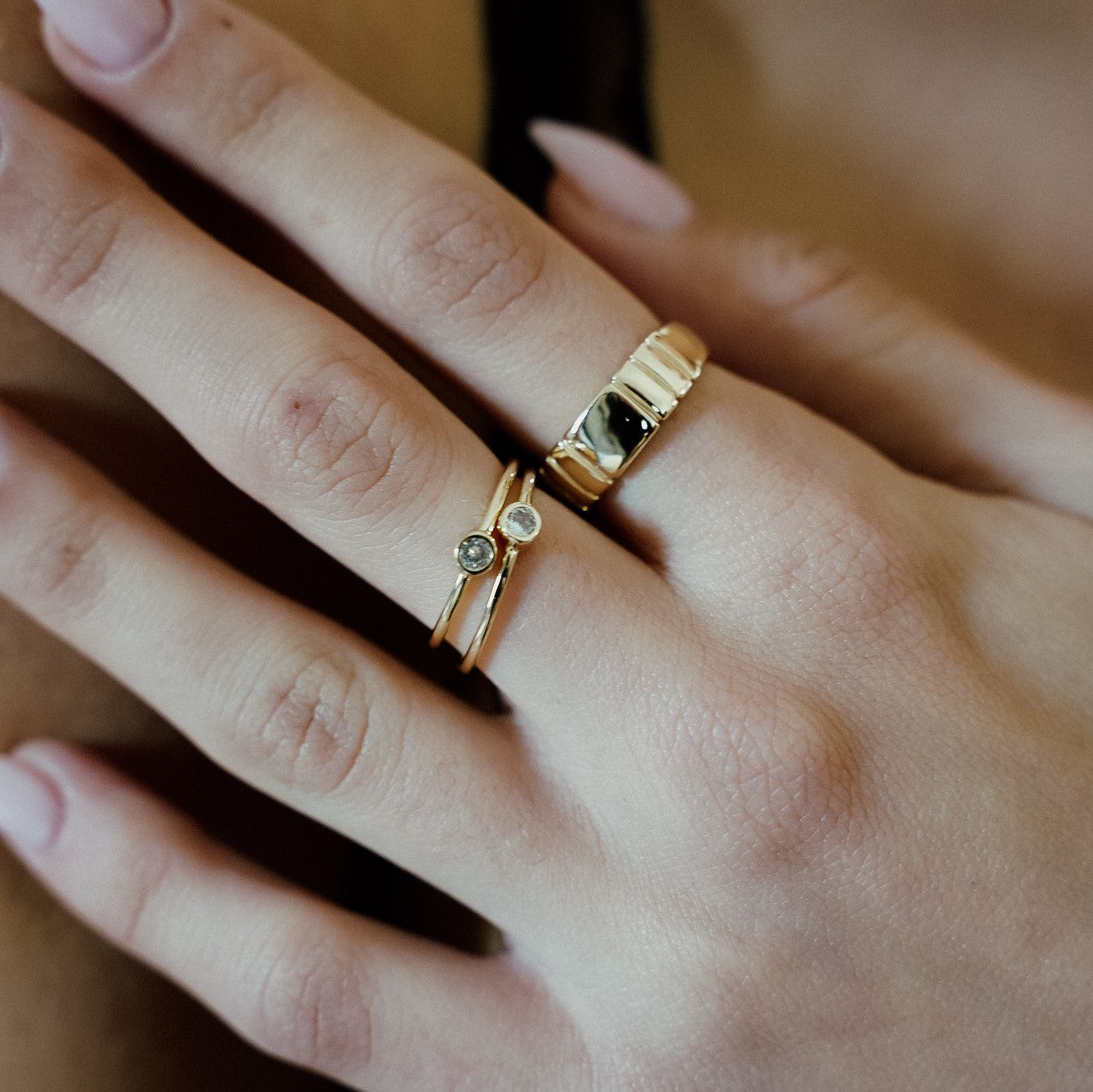 טבעת לוס ציפוי זהב