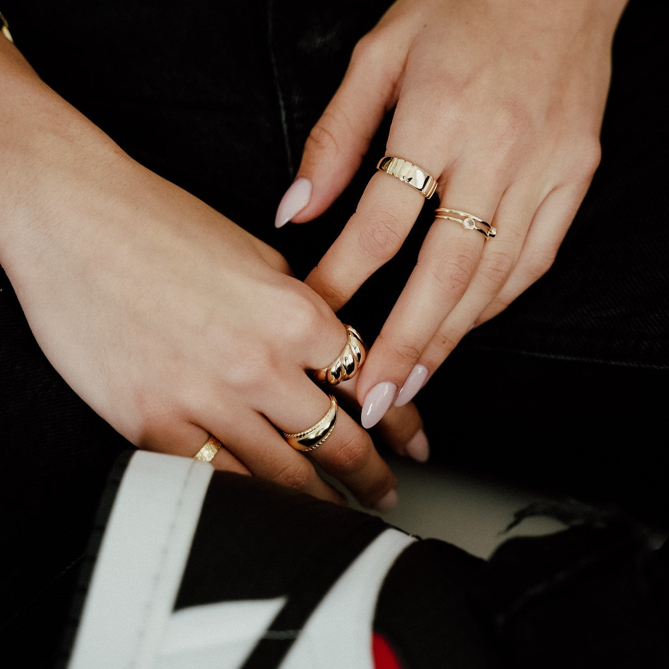 טבעת פלור ציפוי זהב