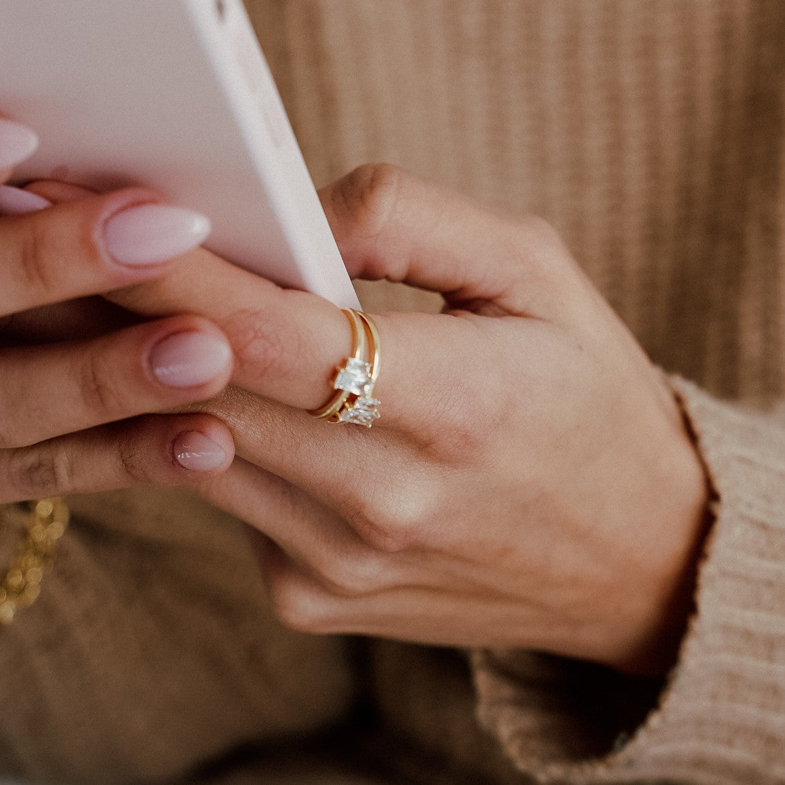 טבעת סם ציפוי זהב