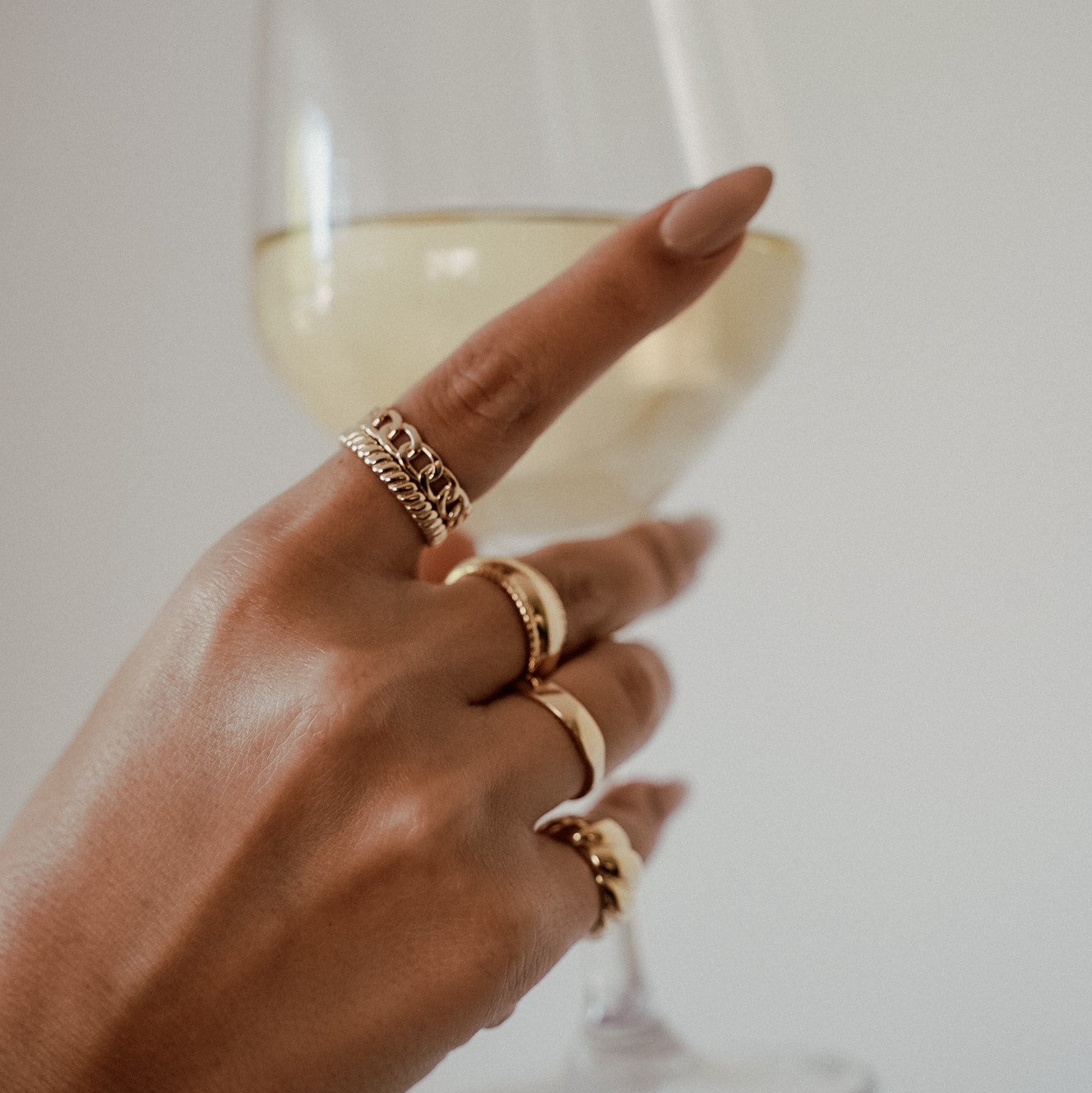 טבעת כריס ציפוי זהב