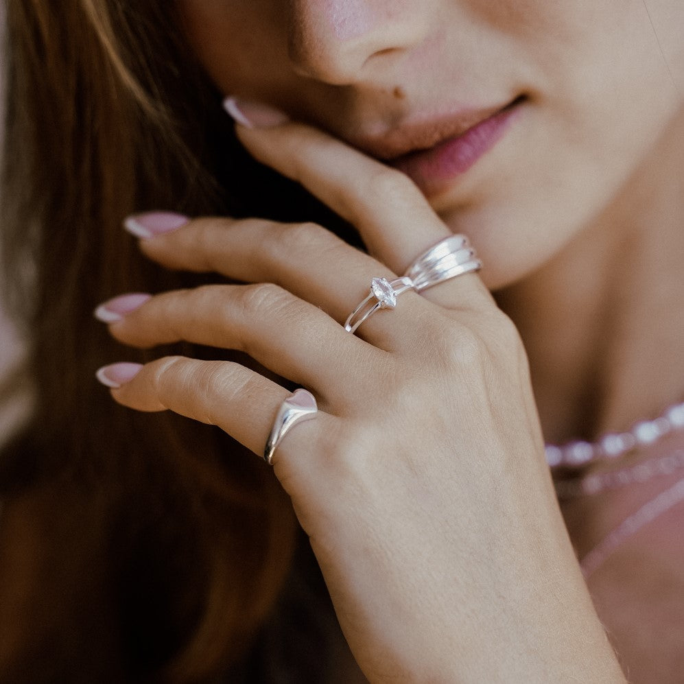 טבעת קלואי כסף 925