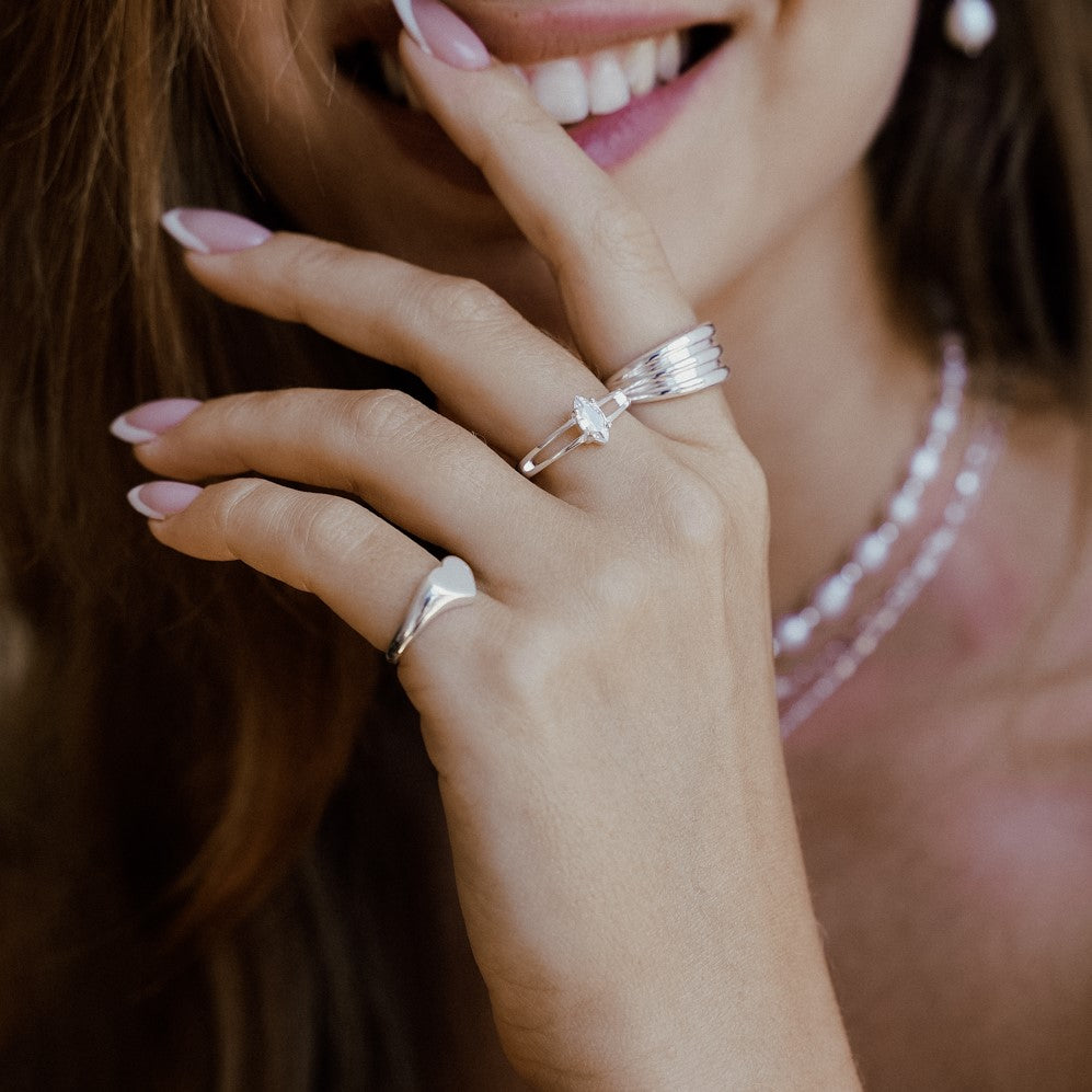 טבעת קלואי כסף 925