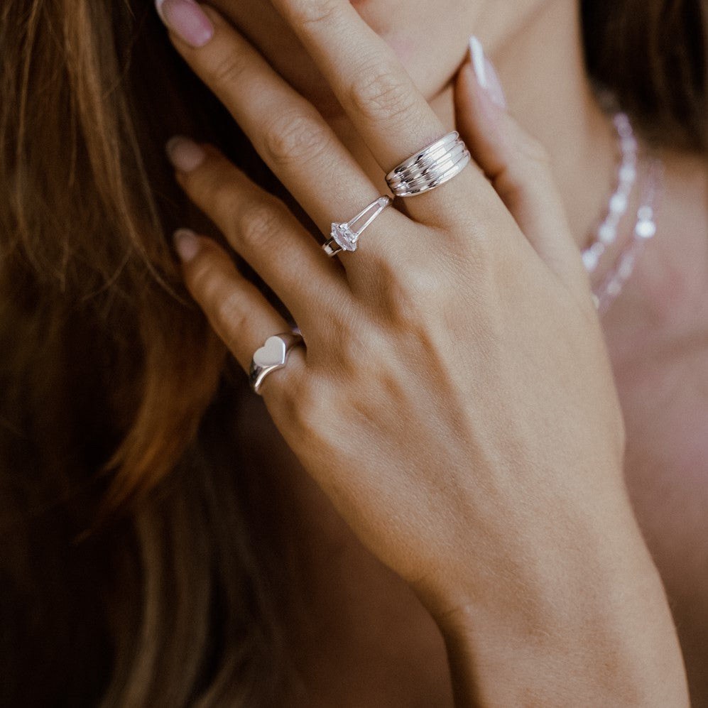 טבעת ליר כסף 925