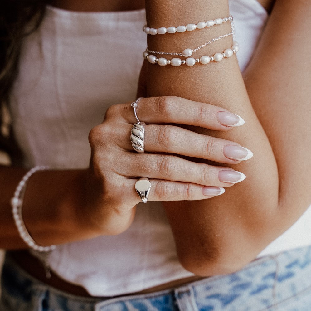 טבעת פלור כסף 925