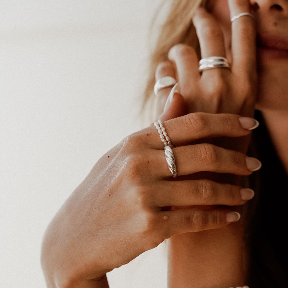 זוג טבעות פרל