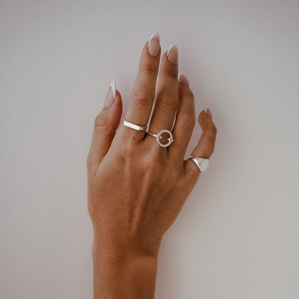 טבעת לין כסף 925