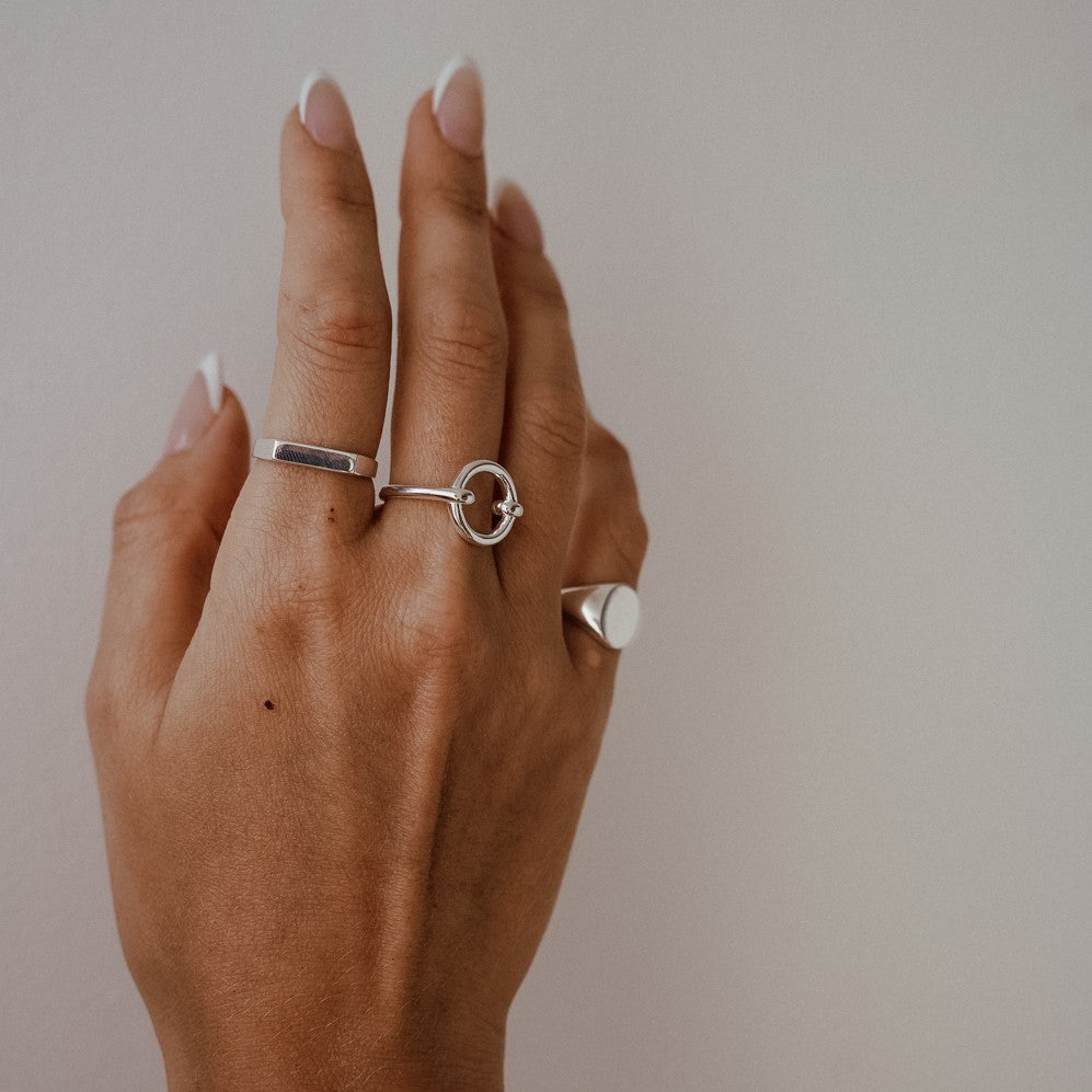 טבעת לין כסף 925