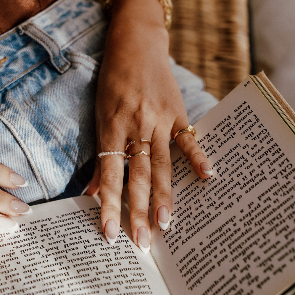 זוג טבעות פרל