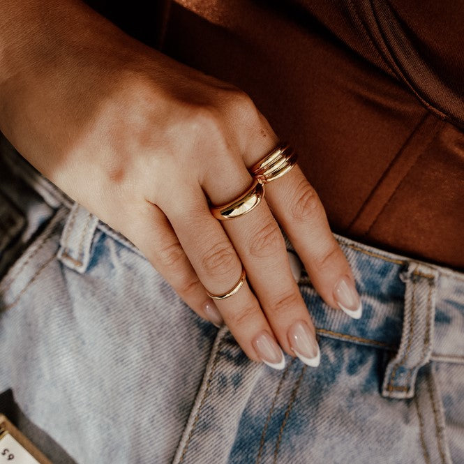 טבעת היילי ציפוי זהב