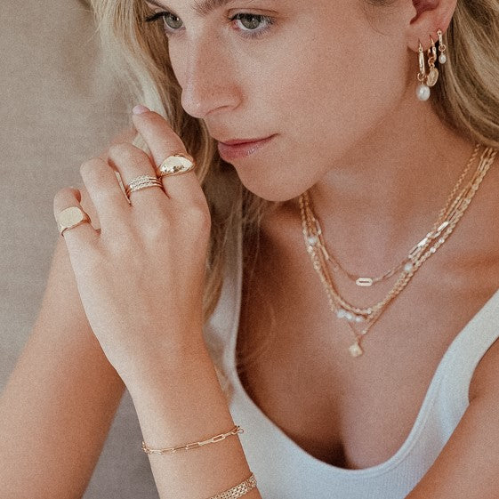 טבעת רנה ציפוי זהב