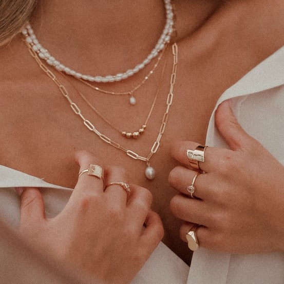 טבעת אוניל ציפוי זהב