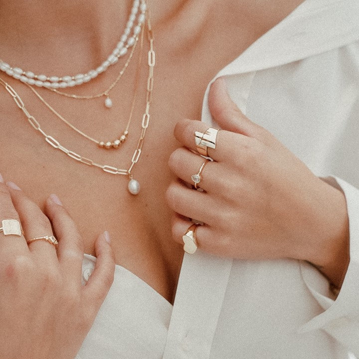 טבעת אוניל ציפוי זהב