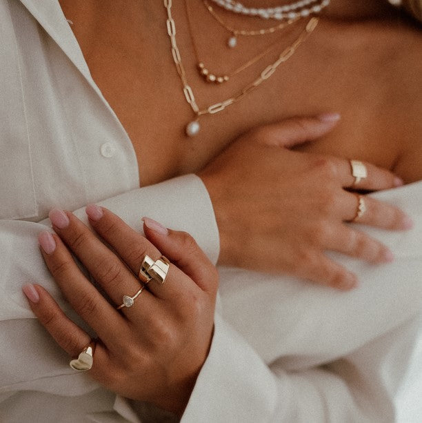 טבעת ליאון ציפוי זהב