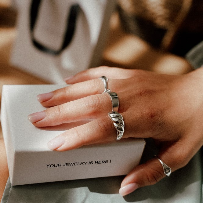 טבעת פלור כסף 925