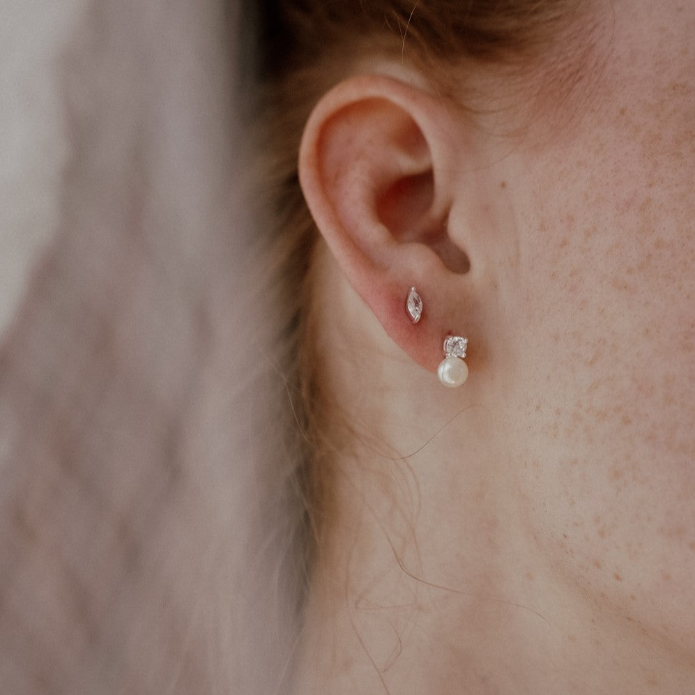 עגילי אליזבת כסף 925