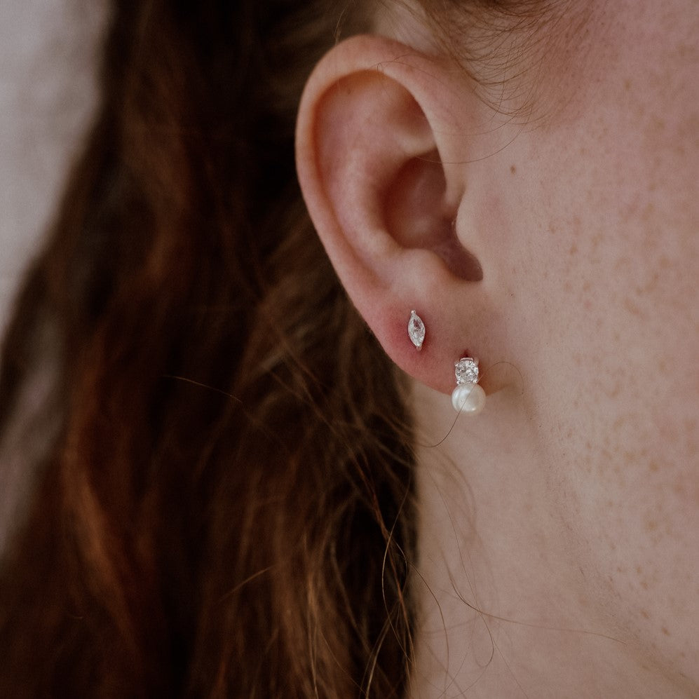 עגילי אליזבת כסף 925