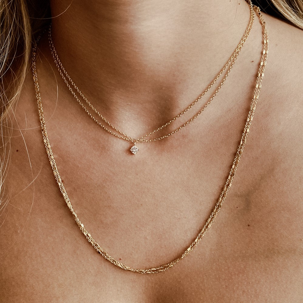 שרשרת אריאנה ציפוי זהב