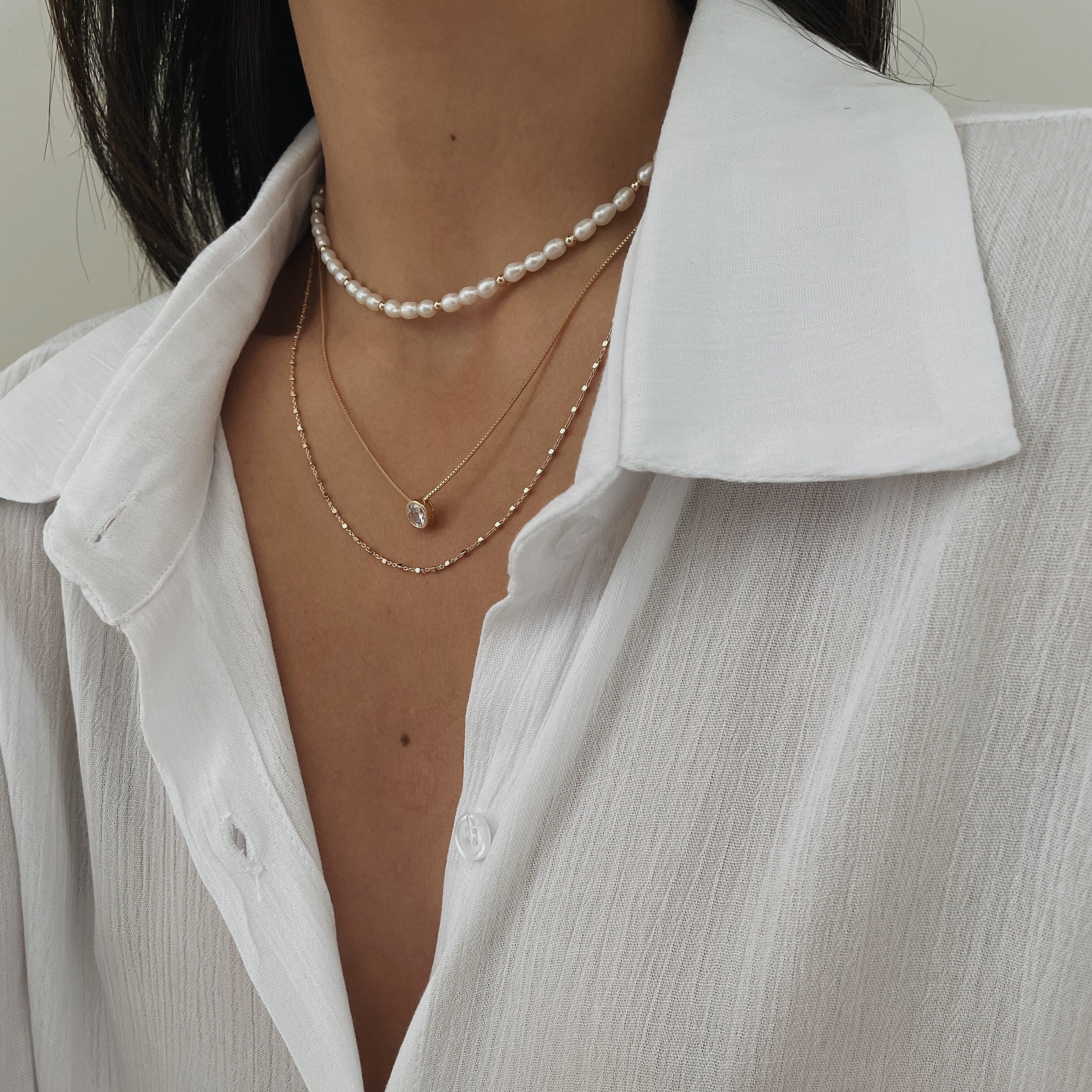 שרשרת טרז ציפוי זהב