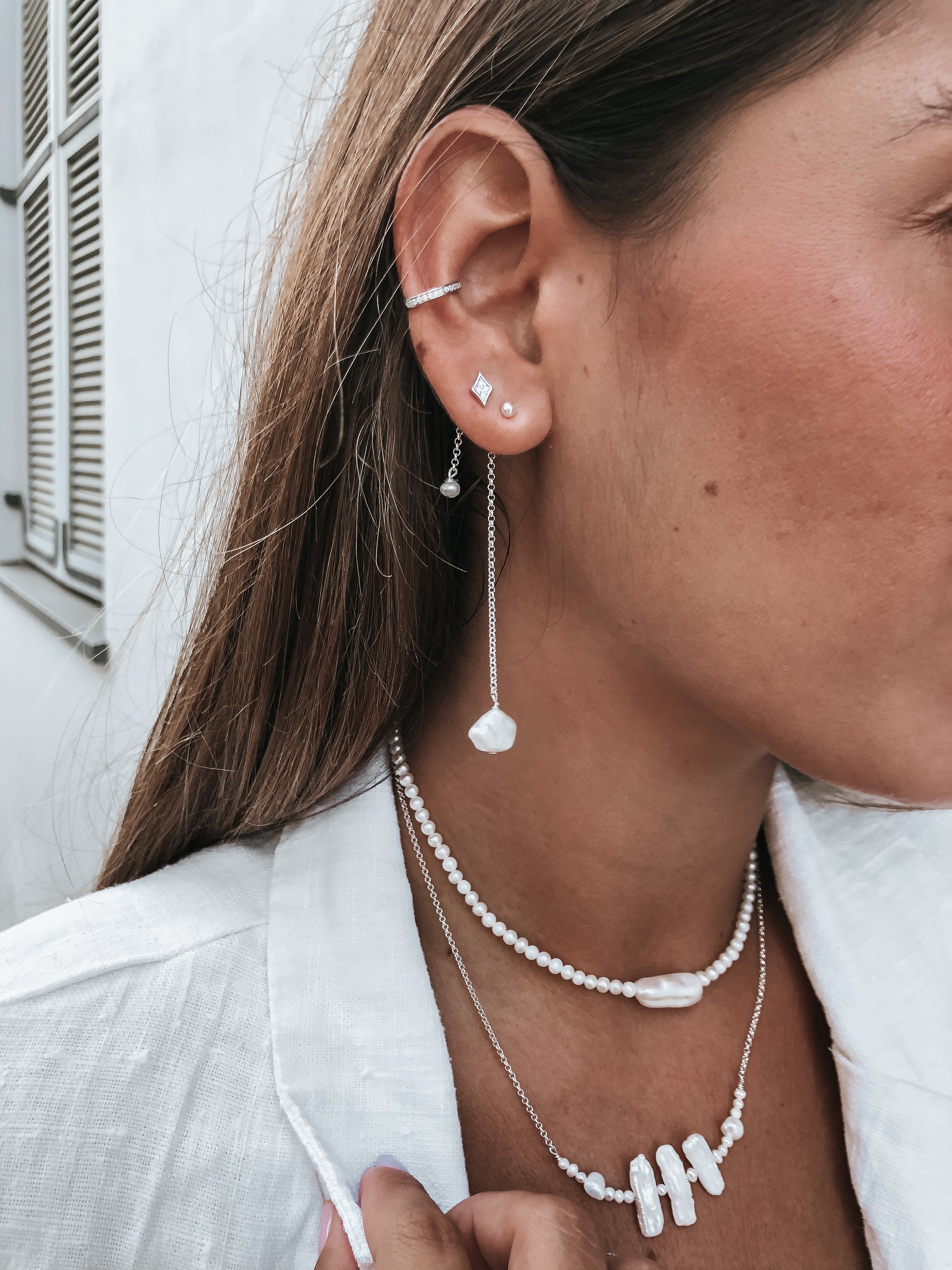 עגילי לידיה כסף 925