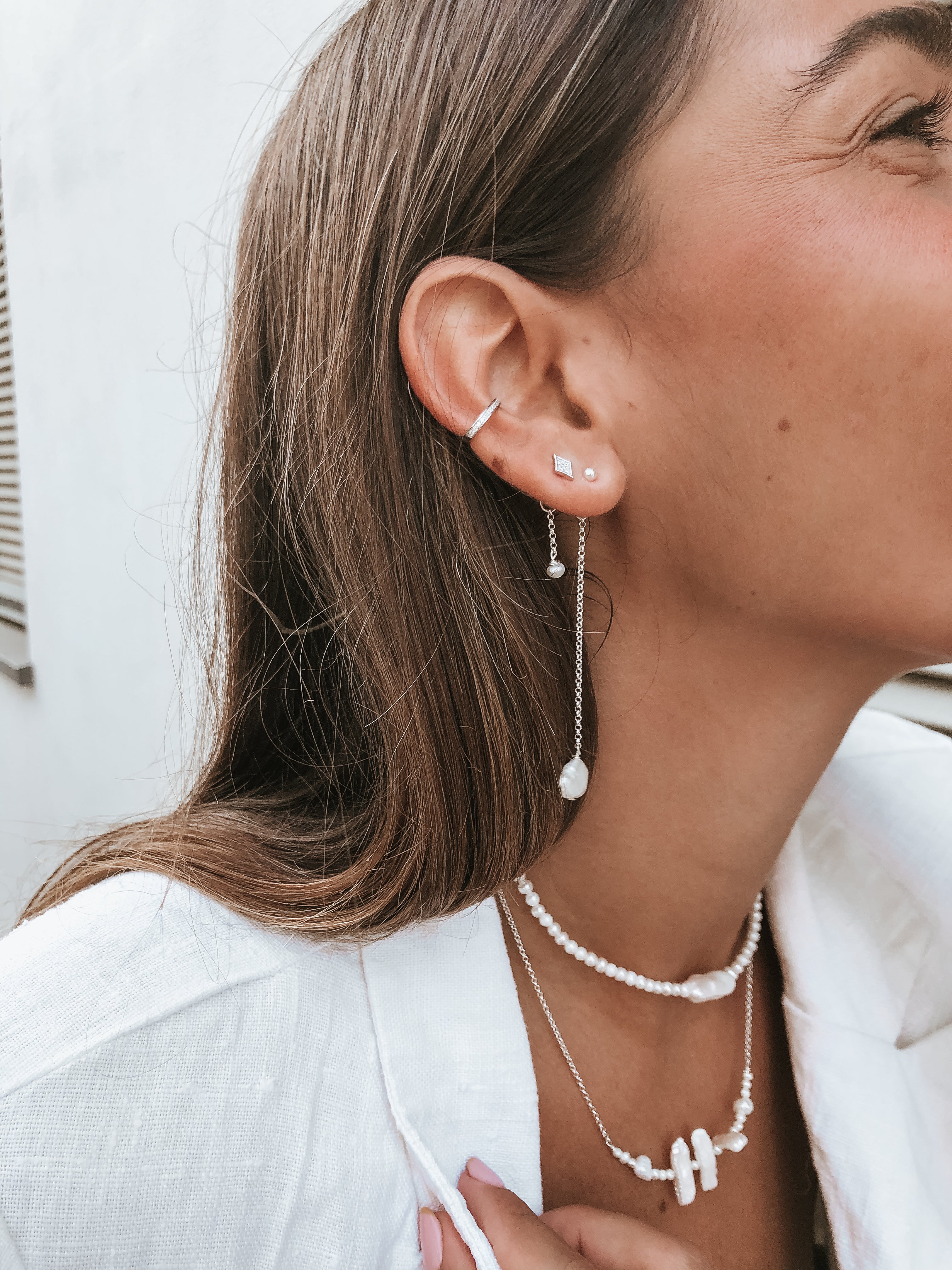 עגילי לידיה כסף 925