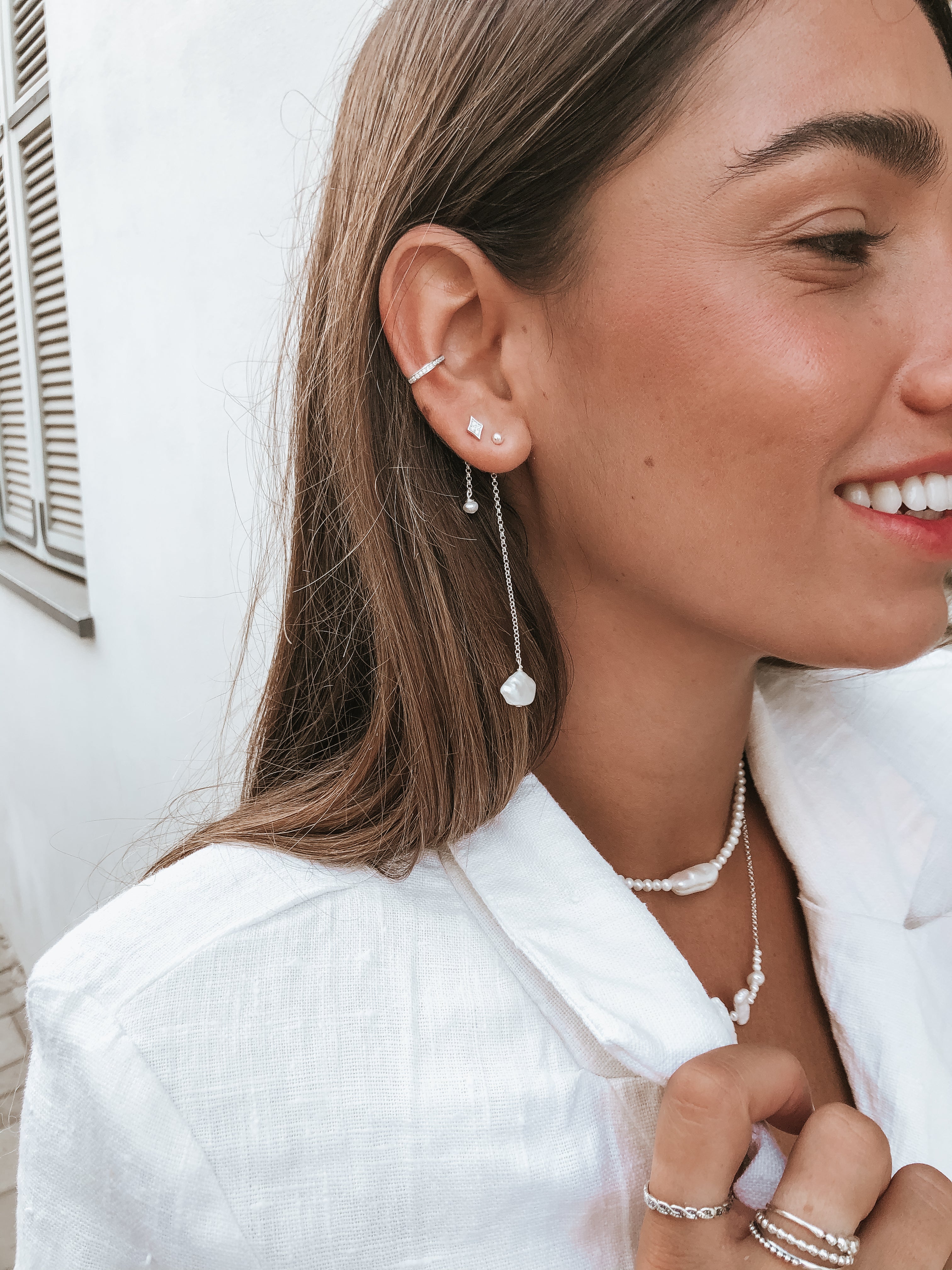 עגילי לידיה כסף 925