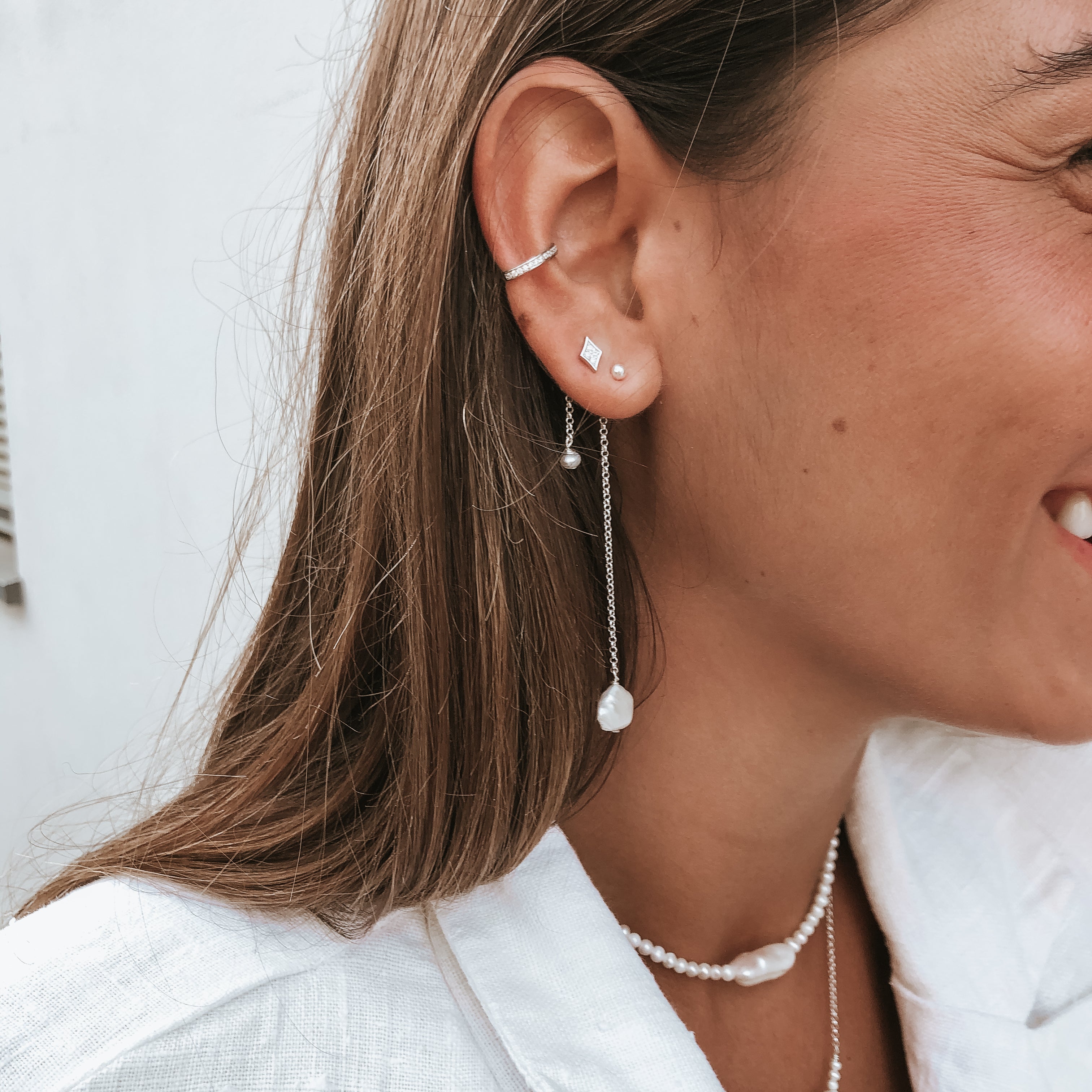 עגילי לידיה כסף 925