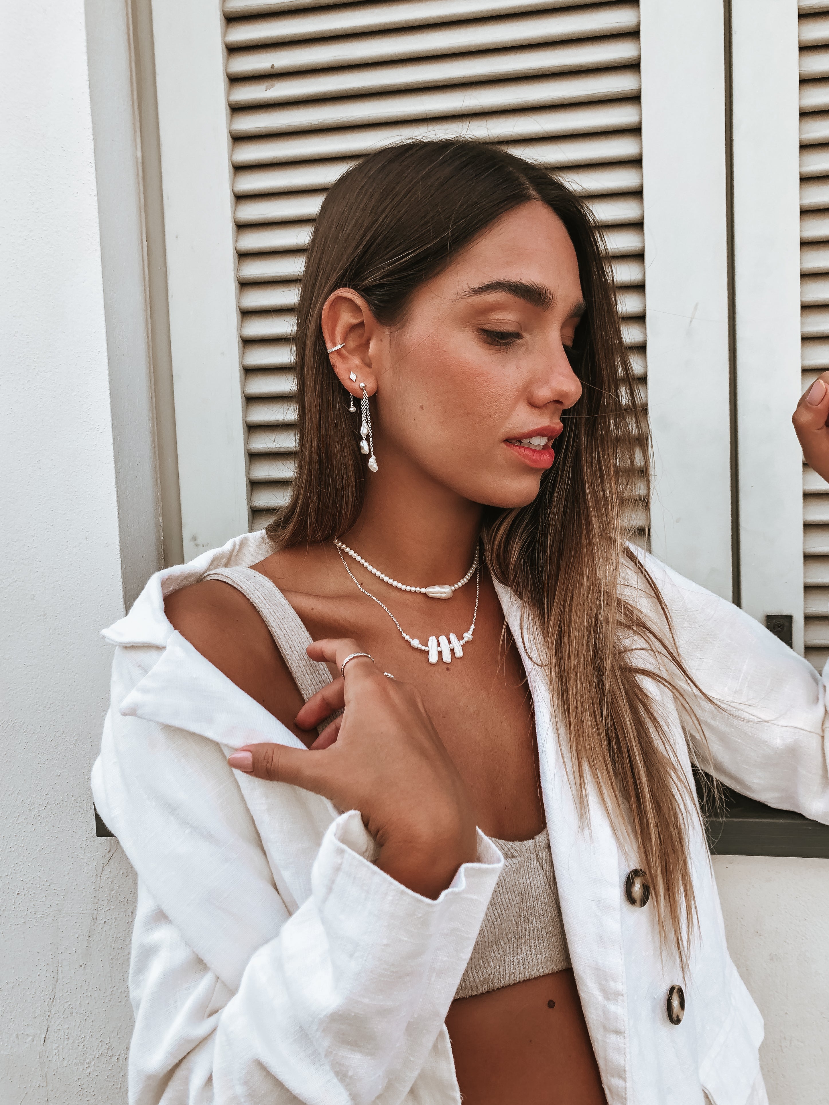 עגילי לידיה כסף 925