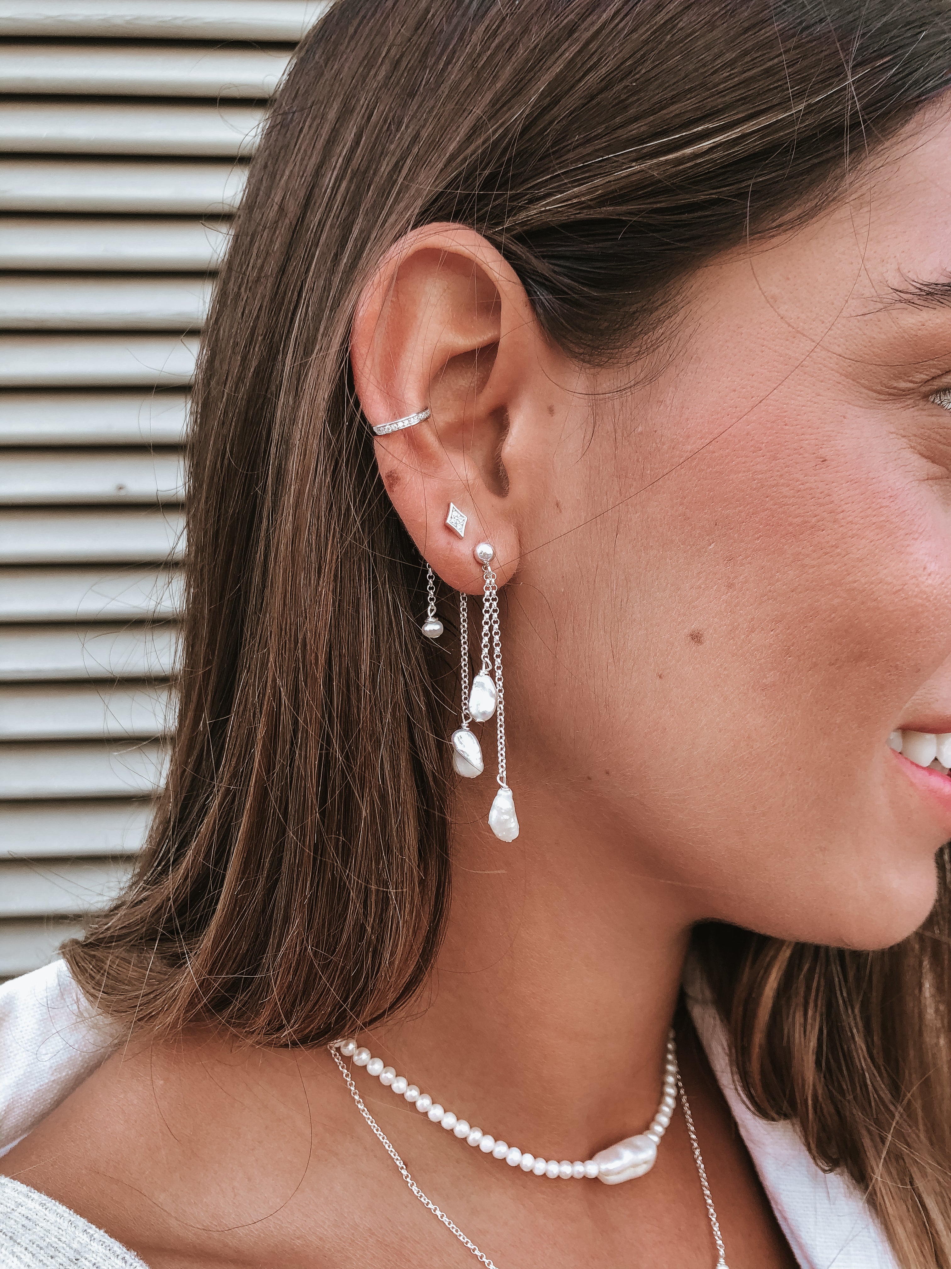 עגילי לידיה כסף 925