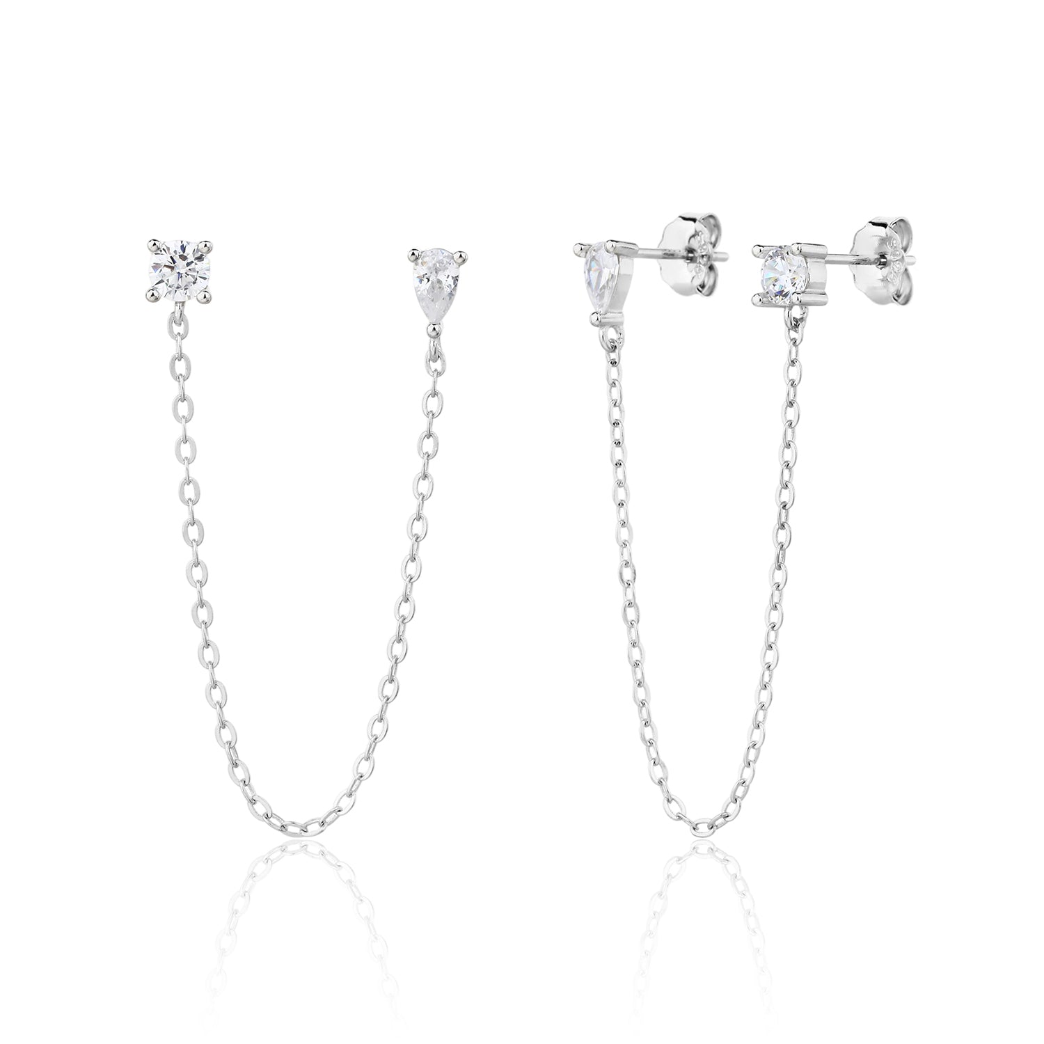 עגיל נובה ליין כסף 925