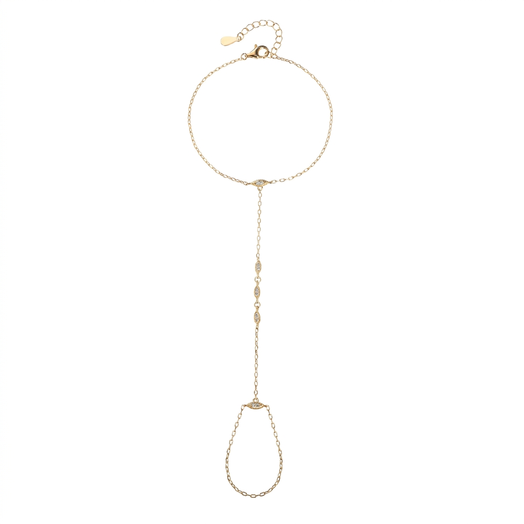 צמיד אריאל ציפוי זהב