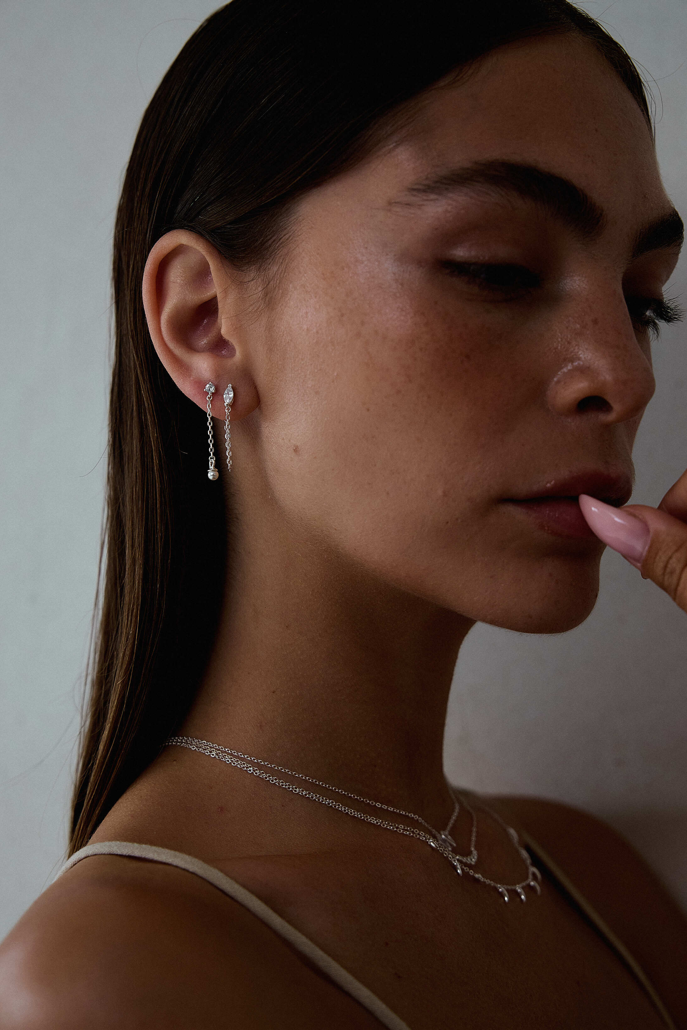 עגילי ליבייה כסף 925